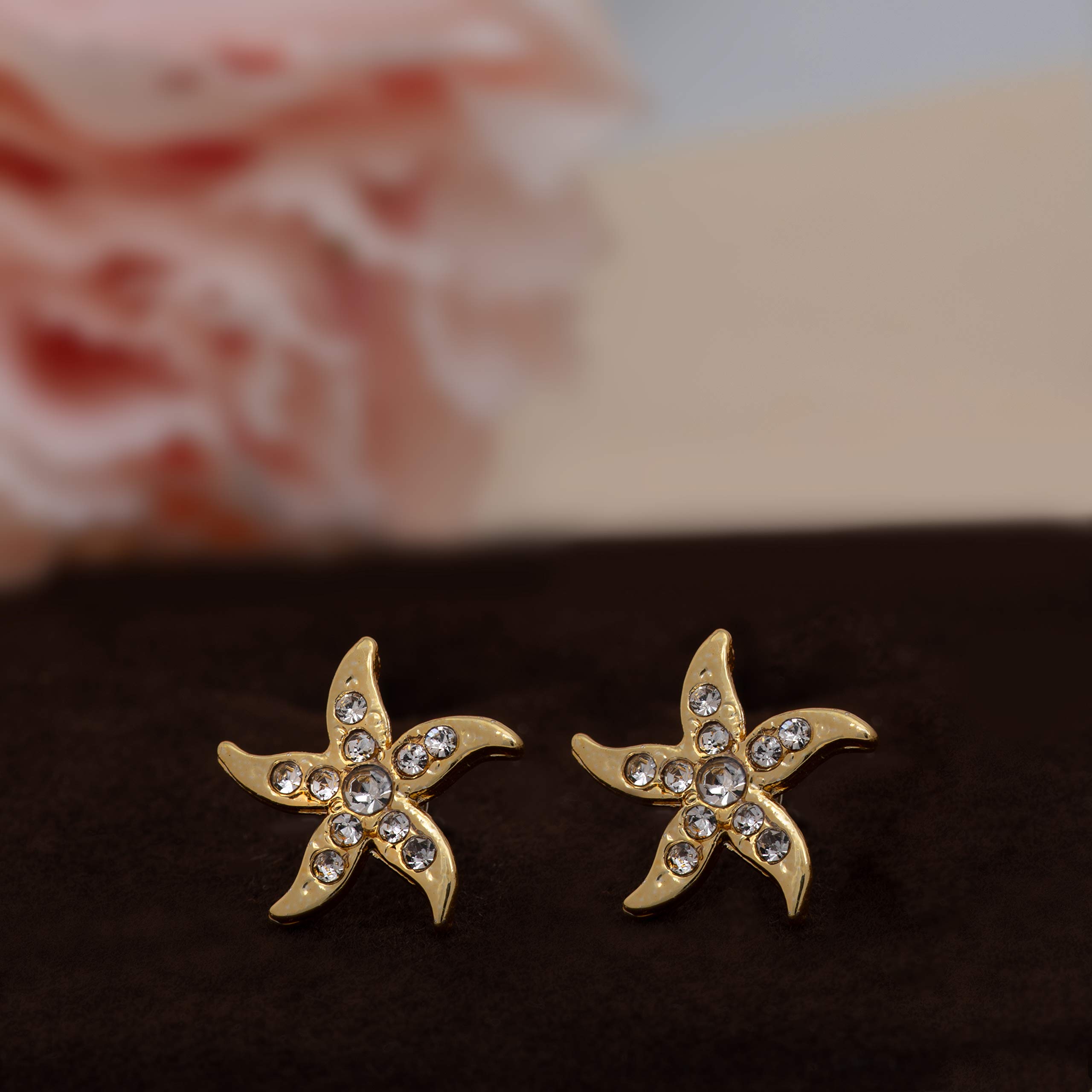 Gehena By - Tone Starfish Stud Earrings